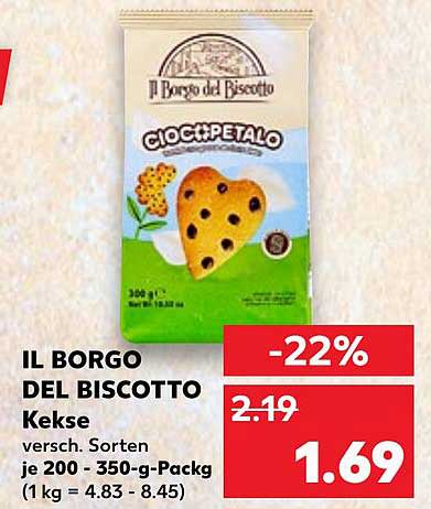 IL BORGO DEL BISCOTTO Kekse - versch. Sorten