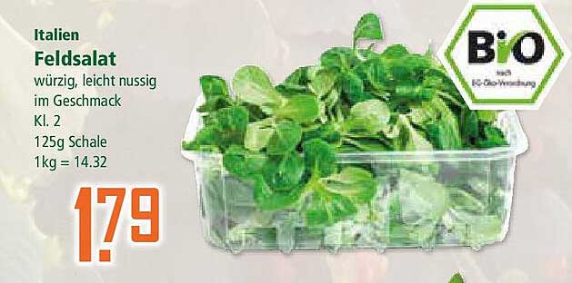 Italienischer Feldsalat - würzig, leicht nussig im Geschmack