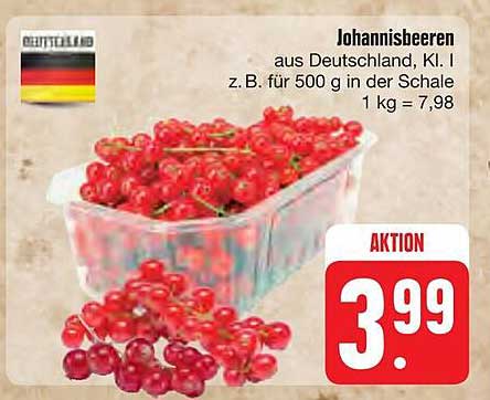 Johannisbeeren aus Deutschland, Kl. I