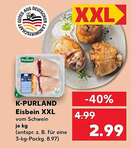 K-PURLAND Eisbein XXL vom Schwein