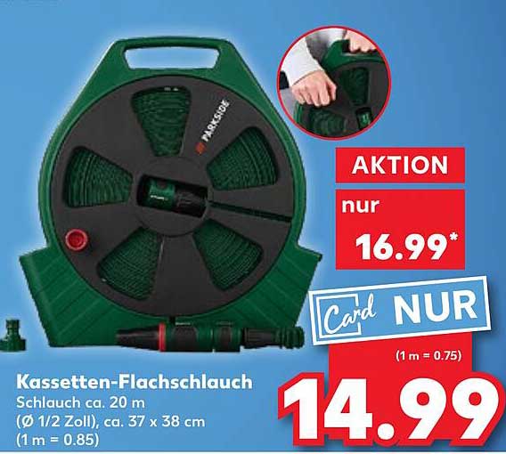 Kassetten-Flachschlauch 20 m bei Kaufland