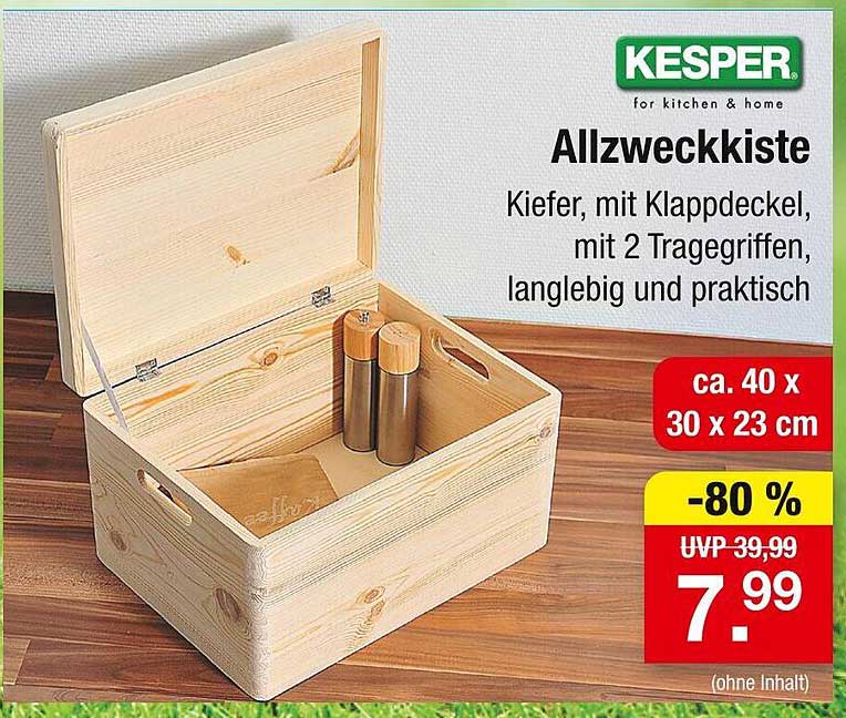 KESPER Allzweckkiste mit Klappdeckel
