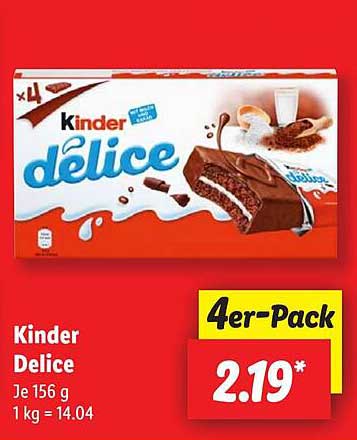 Kinder Delice 4er-Pack