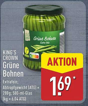 KING'S CROWN Grüne Bohnen