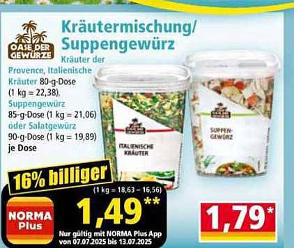 Kräutermischung/Suppengewürz 80 g - Oase der Gewürze