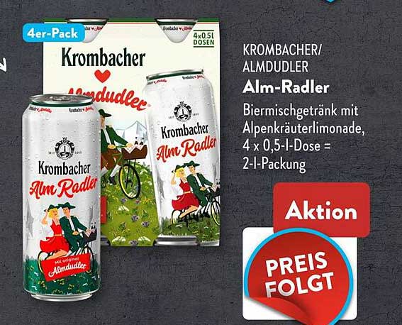 Krombacher/Almdudler Alm-Radler 4er-Pack