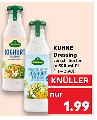 KÜHNE Dressing – Verschiedene Sorten 500-ml-Flasche