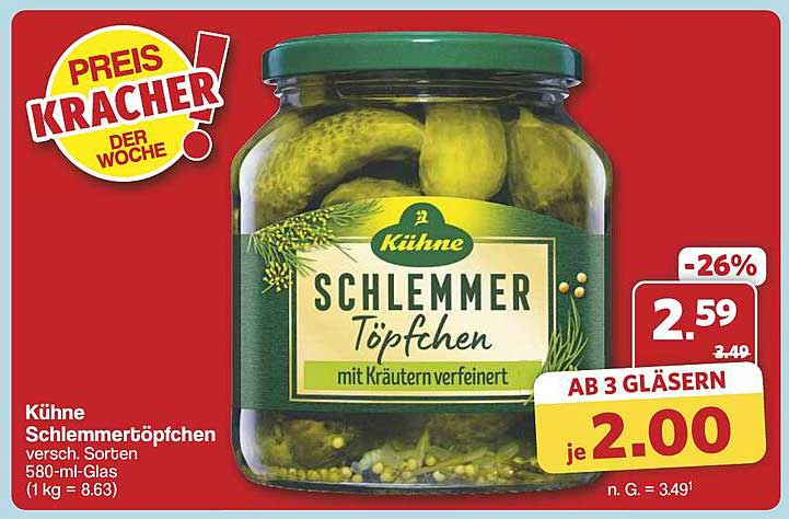 Kühnes Schlemmer-Töpfchen mit Kräutern, 580-ml-Glas