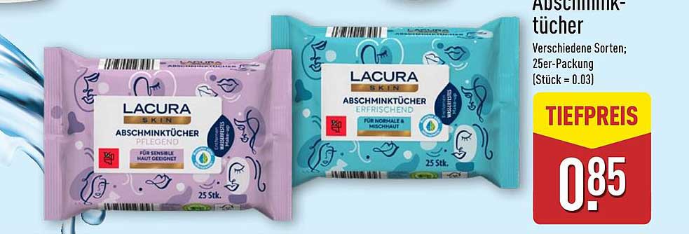 LACURA Abschminktücher – Pflege und Frische in einem
