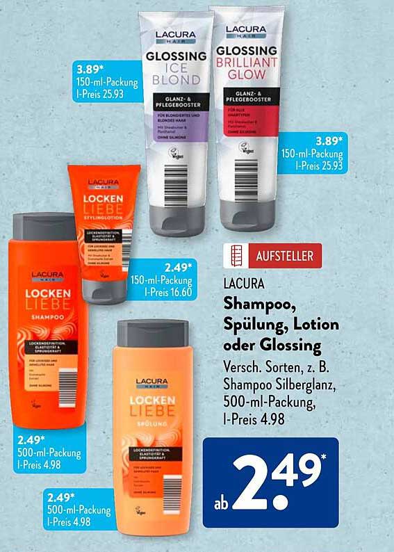 LACURA Shampoo, Spülung, Lotion oder Glossing