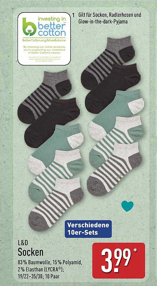 L&D Socken - Verschiedene 10er-Sets