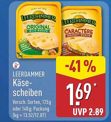LEERDAMMER Käse-scheiben 125g oder 140g
