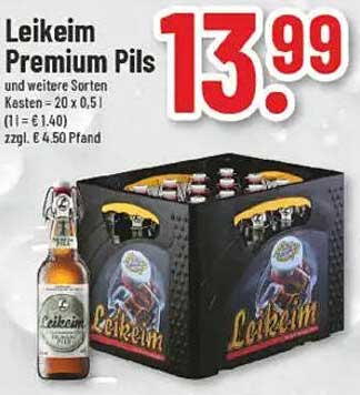 Leikeim Premium Pils Kasten 20 x 0,51L