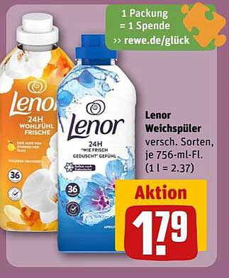 Lenor Weichspüler 756 ml in verschiedenen Sorten