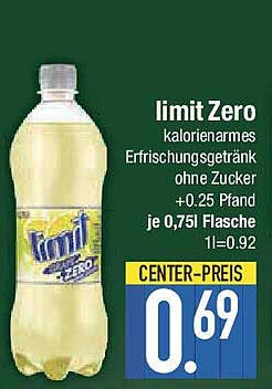 limit Zero kalorienarmes Erfrischungsgetränk ohne Zucker