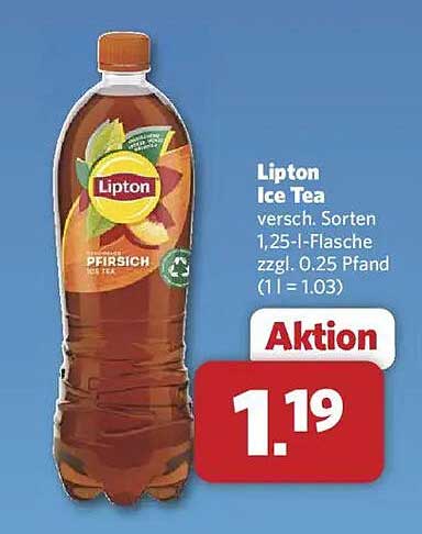 Lipton Ice Tea Pfirsich 1,25-Liter-Flasche