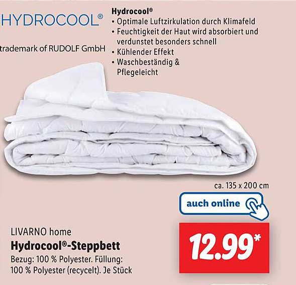 LIVARNO home Hydrocool®-Steppbett