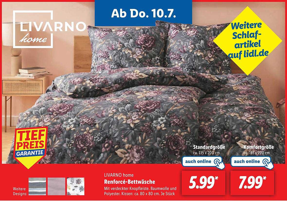 LIVARNO home Renforcé-Bettwäsche