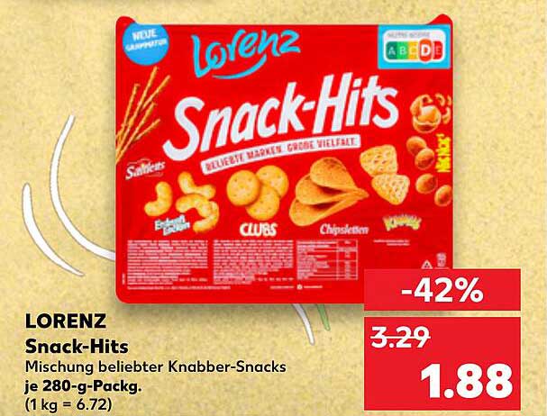 Lorenz Snack-Hits 280-g-Packung