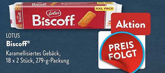 Lotus Biscoff® Karamellisiertes Gebäck, 18 x 2 Stück, 279-g-Packung