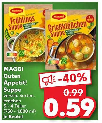 MAGGI Guten Appetit! Suppe - Verschiedene Sorten