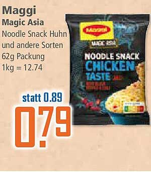 Maggi Magic Asia Noodle Snack Huhn 62g