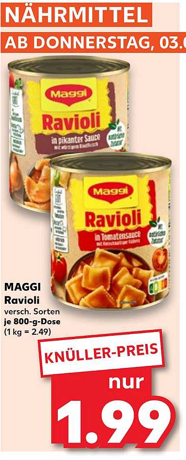 MAGGI Ravioli in pikant oder Tomatensauce - Die perfekte Mahlzeit für jeden Tag