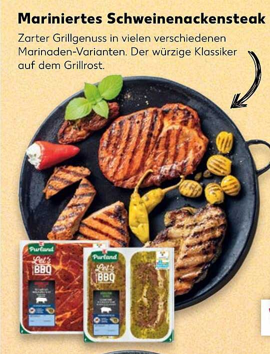Mariniertes Schweinenackensteak