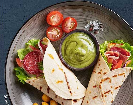 Mediterrane Wraps mit besten Zutaten