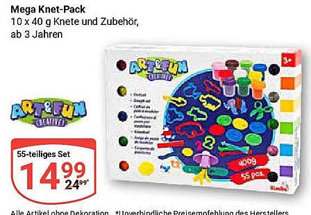 Mega Knet-Pack - 55-teiliges Set mit Knete und Zubehör