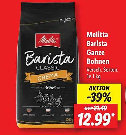Melitta Barista Ganze Bohnen 1 kg