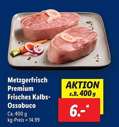 Metzgerfrisch Premium Frisches Kalbs-Ossobuco