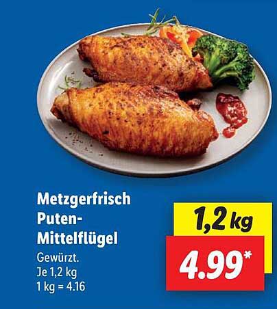 Metzgerfrisch Putenschenkel-Mittelflügel