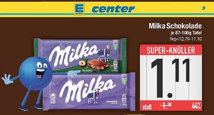 Milka Schokolade je 87-100g Tafel