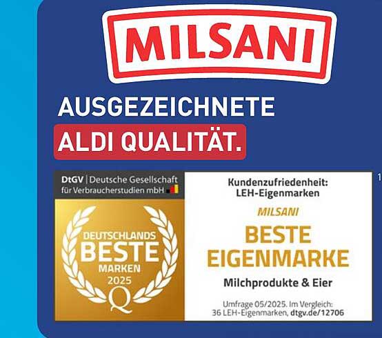 Milsani - Ausgezeichnete Aldi Qualität