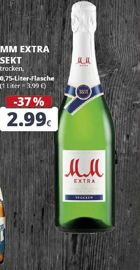 MM EXTRA SEKT trocken 0,75-Liter-Flasche