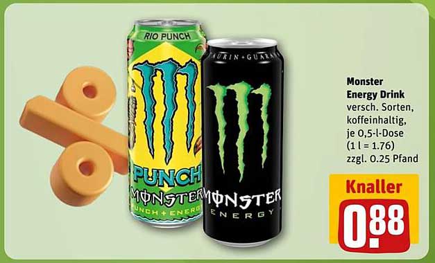 Monster Energy Drink - versch. Sorten