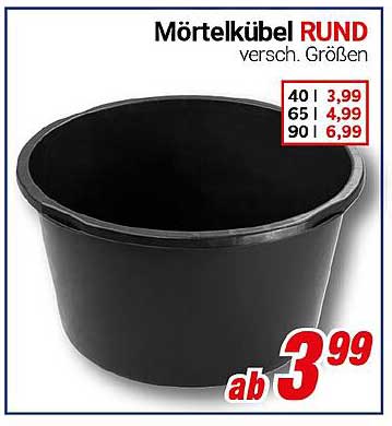 Mörtelkübel RUND - verschiedene Größen