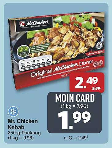 Mr. Chicken Kebab 250-g-Packung