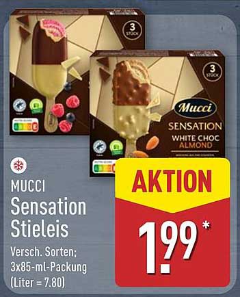 MUCCI Sensation Stieleis 3x85-ml-Packung