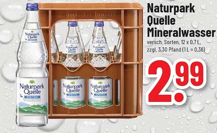 Naturpark Quelle Mineralwasser 12 x 0,7 L
