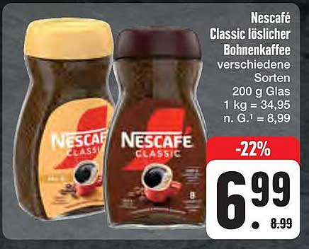 Nescafé Classic löslicher Bohnenkaffee 200 g