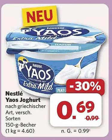 Nestlé Yaos Joghurt nach griechischer Art, 150-g-Becher