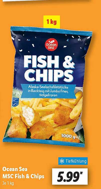 Ocean Sea MSC Fish & Chips 1 kg