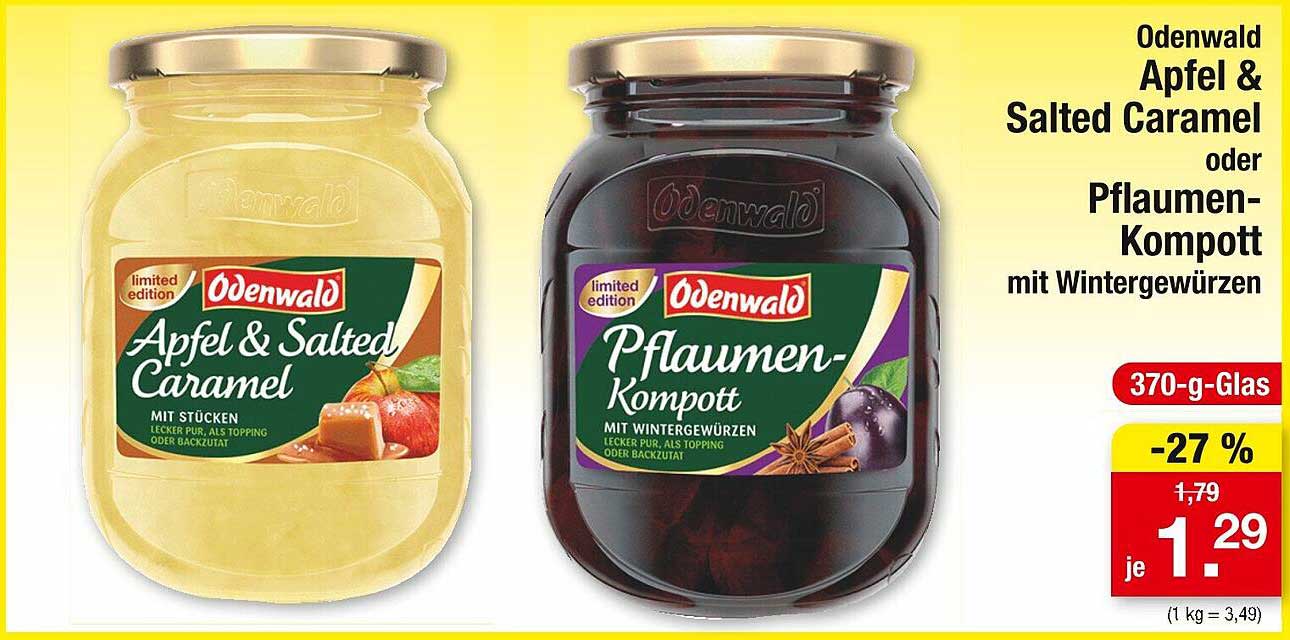 Odenwald Apfel & Salted Caramel oder Pflaumenkompott mit Wintergewürzen