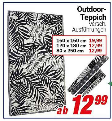 Outdoor-Teppich verschiedene Ausführungen