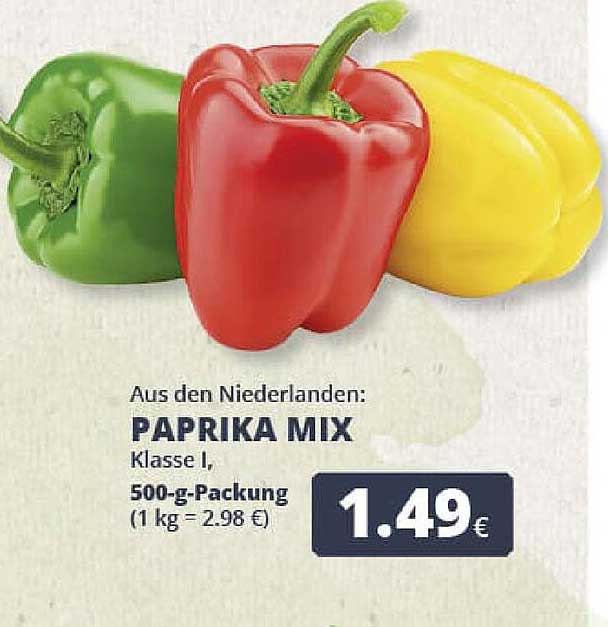 PAPRIKA MIX 500-g-Packung