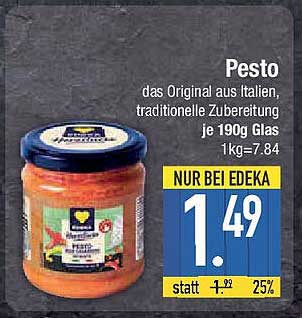 Pesto das Original aus Italien, traditionelle Zubereitung je 190g Glas
