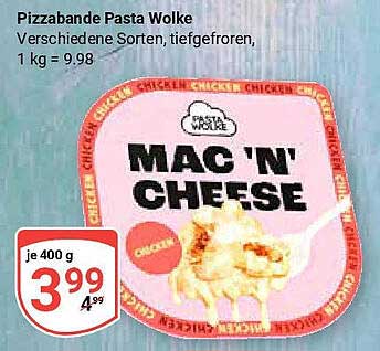Pizzabande Pasta Wolke Mac 'N' Cheese 400 g