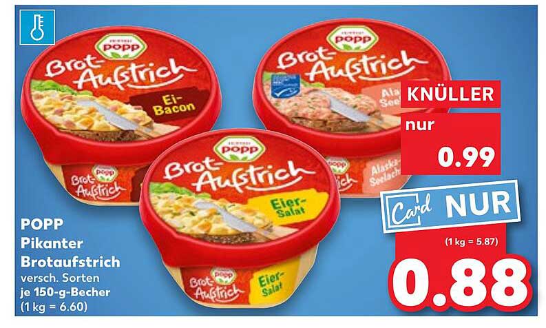 POPPI Pikante Brotaufstrich - verschiedene Sorten